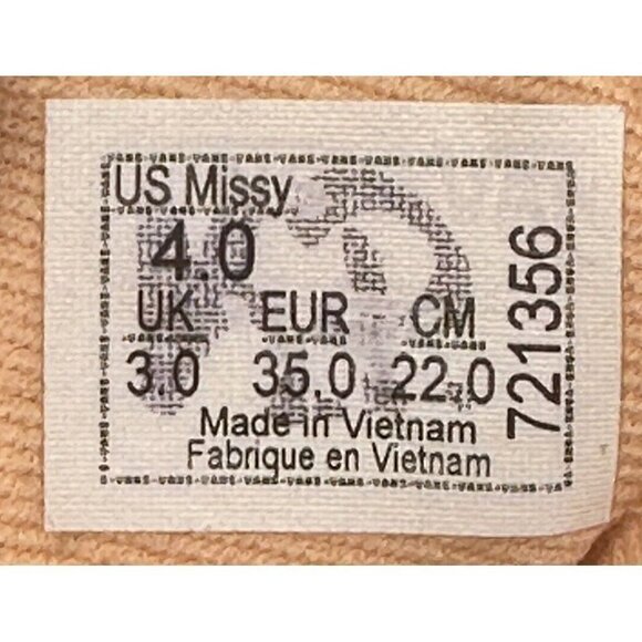 VANS Off The Wall Shoes US Missy Pink Checkerboard Patchwork Lace Up Size 4 - Picture 11 of 11